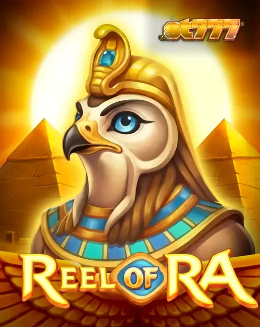 Tampilan visual slot Reel of Ra dengan latar belakang kuil Mesir kuno yang megah.